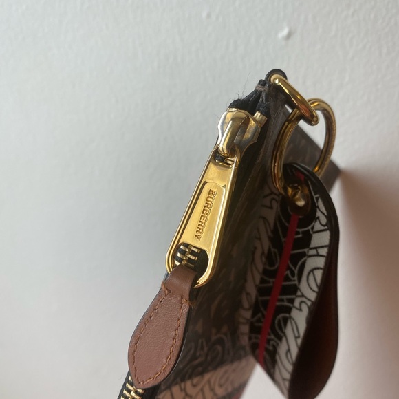 BURBERRY Monogram Strip E-canvas Zip Pouch - Picture 5 of 13